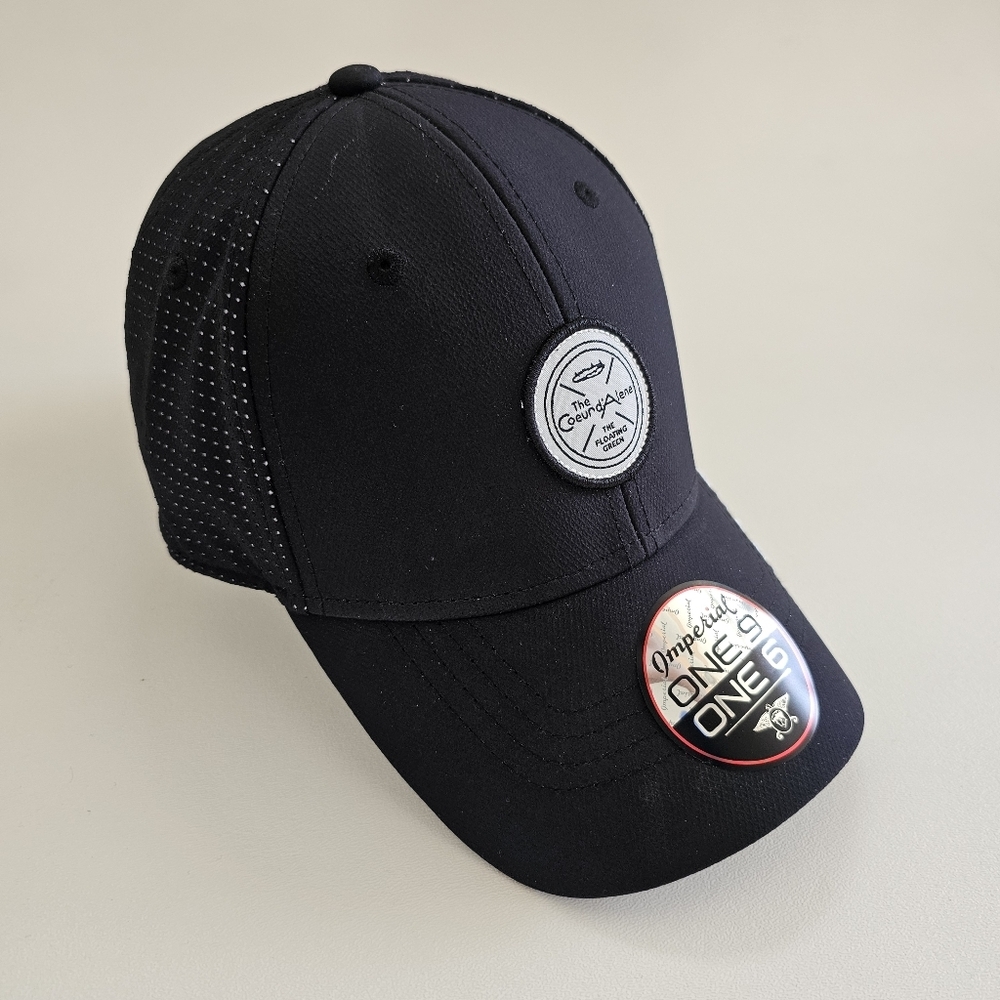 Imperial Golf Performance Hat Cap Strap Back Black The Floating Green Idaho Mens
